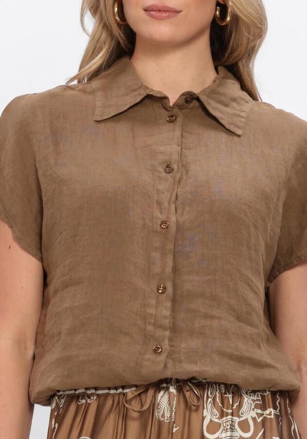 NUKUS Dames Blouses Julietta Top Bruin - Foto 4