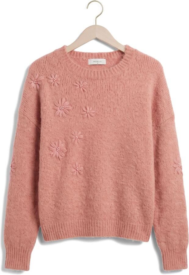 NUKUS Dames Blouses Konstanza Pullover Flower Roze - Foto 4