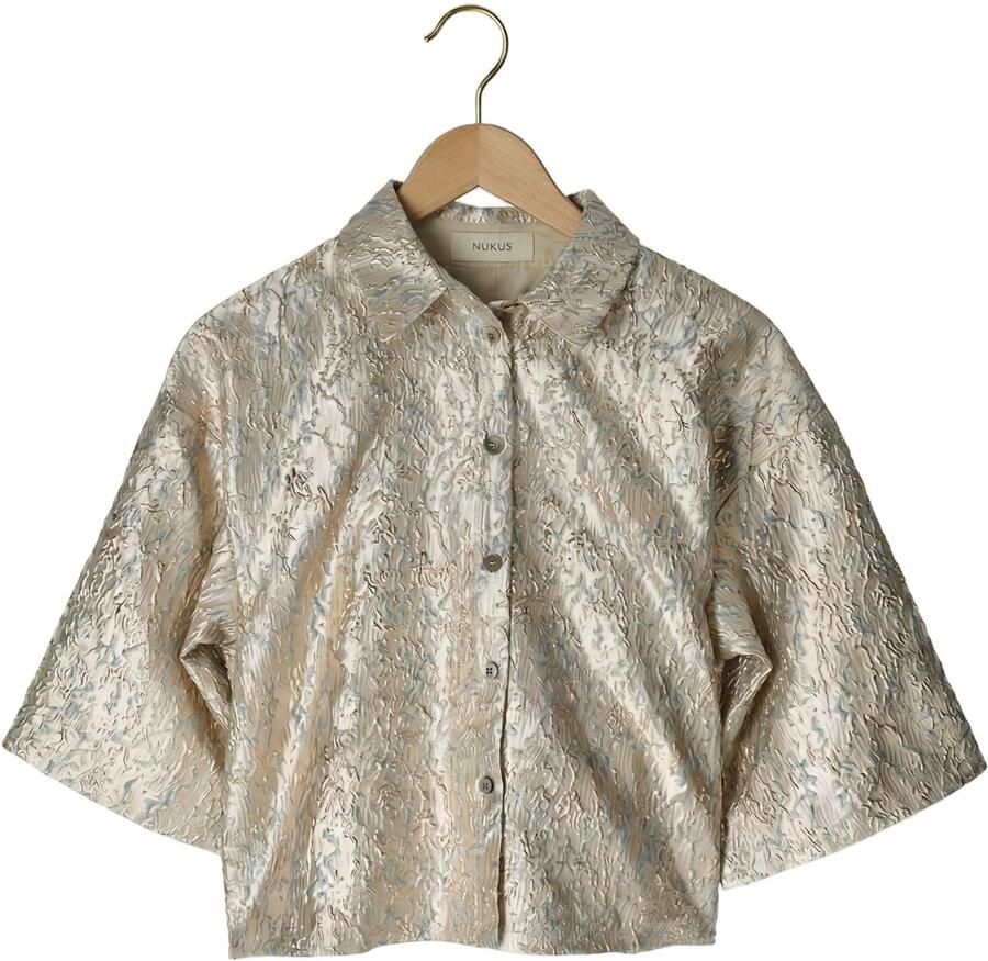 NUKUS Dames Blouses Leena Blouse Goud - Foto 2
