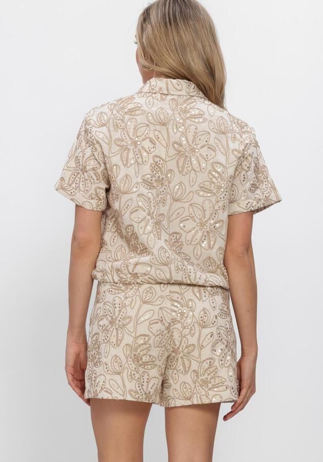 NUKUS Dames Blouses Leonora Blouse Paillet Zand - Foto 3