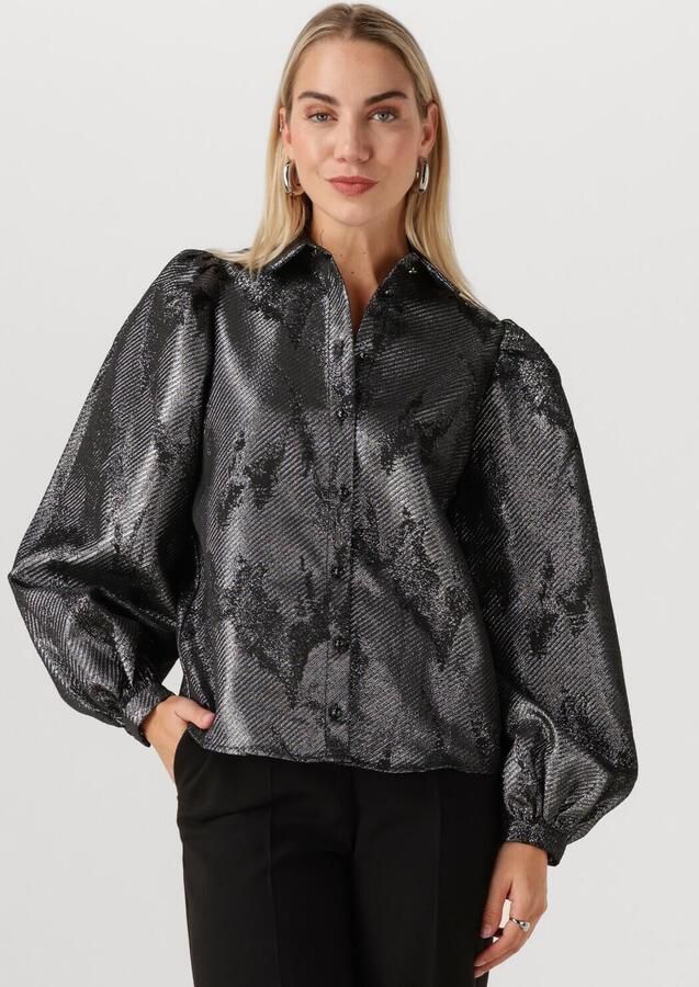 NUKUS Dames Blouses Lettie Blouse Metallic Zwart - Foto 4