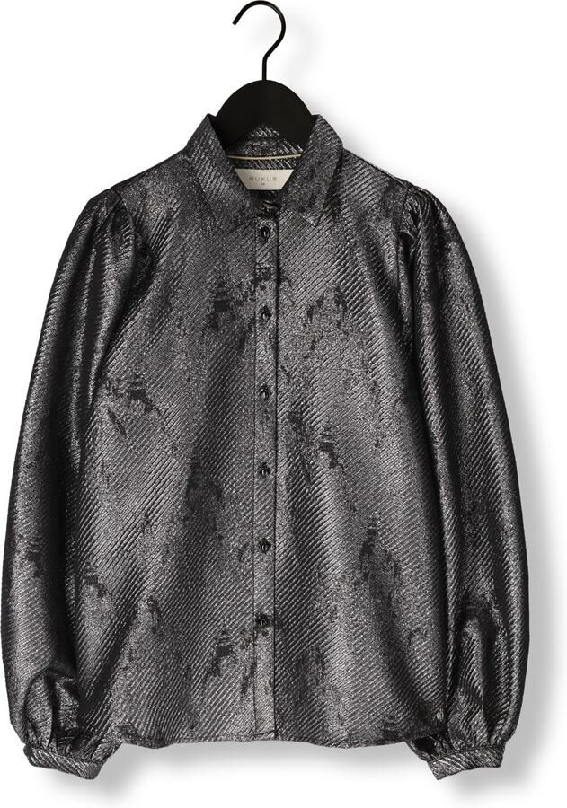 NUKUS Dames Blouses Lettie Blouse Metallic Zwart
