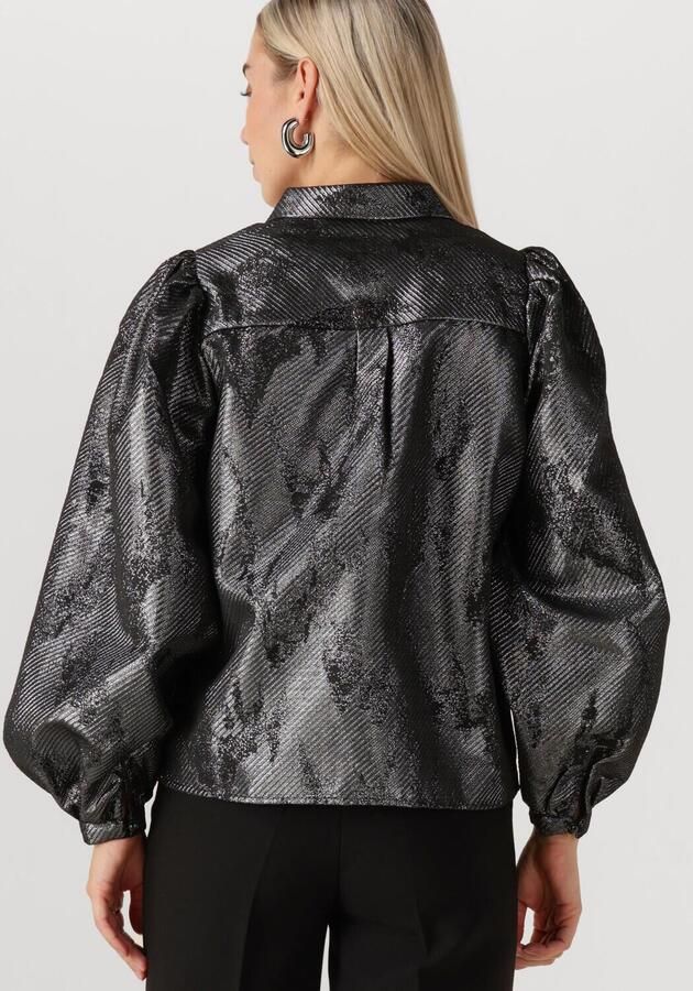 NUKUS Dames Blouses Lettie Blouse Metallic Zwart - Foto 3