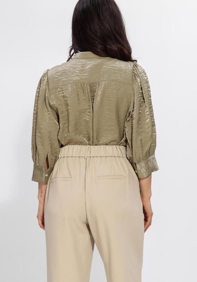NUKUS Dames Blouses Lilly Blouse Shiny Olijf - Foto 3