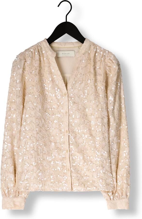 NUKUS Dames Blouses Lizzy Blouse Beige - Foto 3
