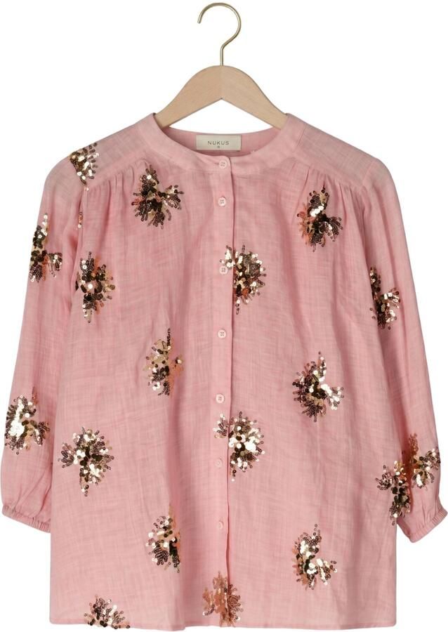 NUKUS Dames Blouses Lynn Blouse Paillet Roze - Foto 2
