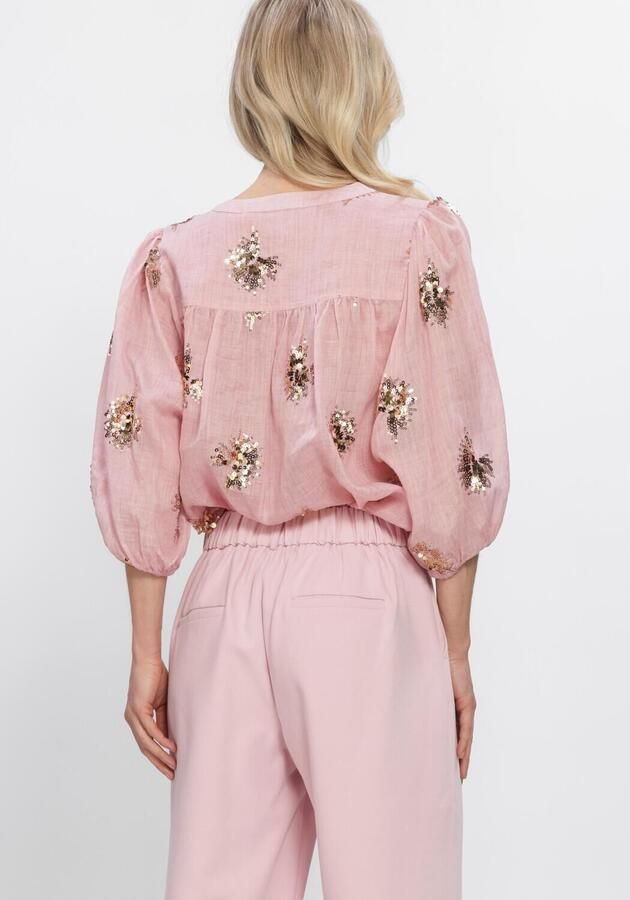 NUKUS Dames Blouses Lynn Blouse Paillet Roze - Foto 3