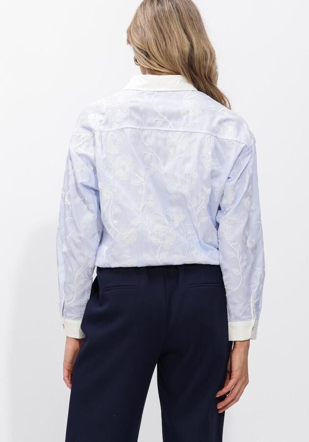 NUKUS Dames Blouses Meave Blouse Embroidery Lichtblauw - Foto 4
