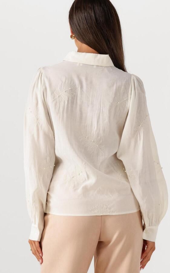NUKUS Dames Blouses Milanova Blouse Pearl Wit - Foto 3