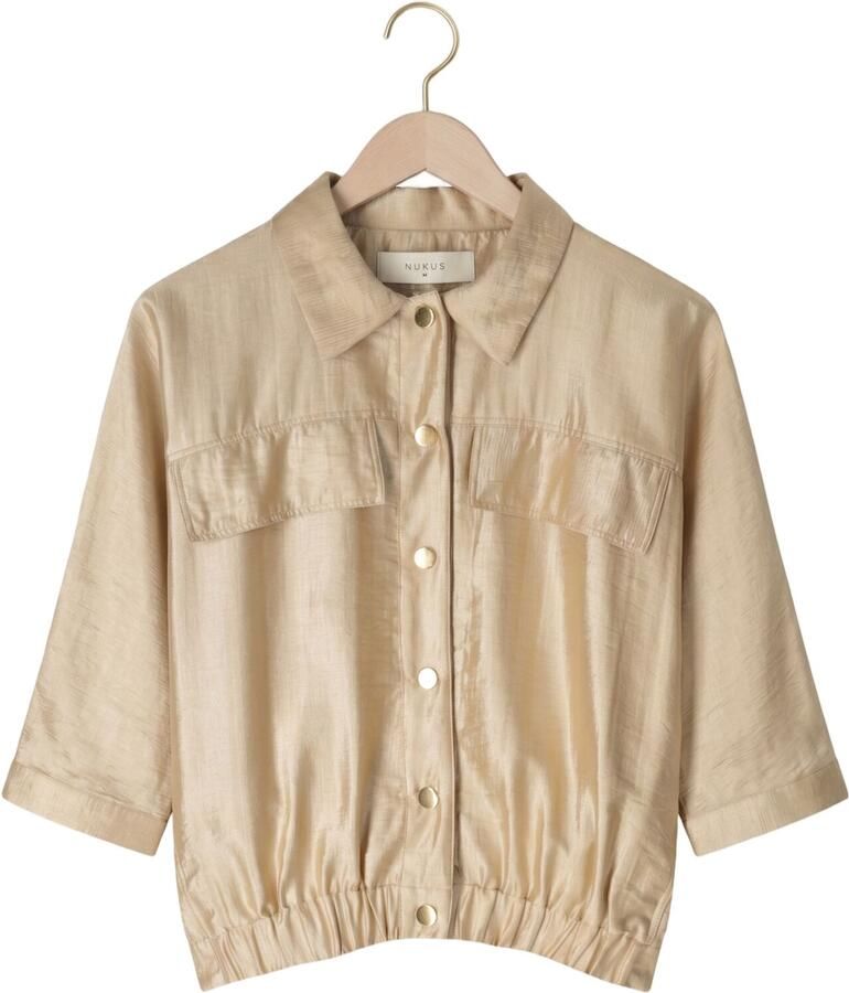 NUKUS Dames Blouses Nelly Blouse Beige - Foto 2