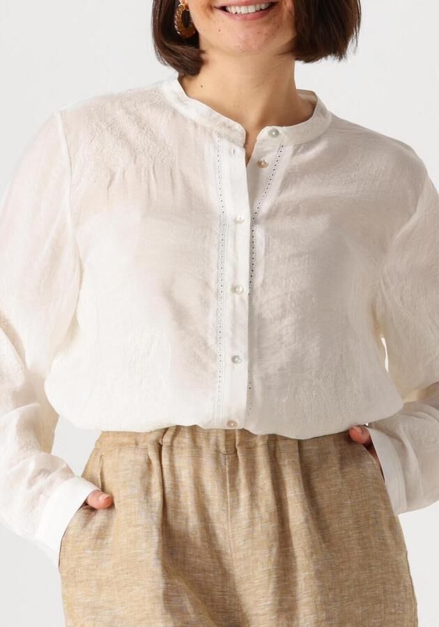 NUKUS Dames Blouses Rosan Blouse Embroidery Gebroken Wit - Foto 2