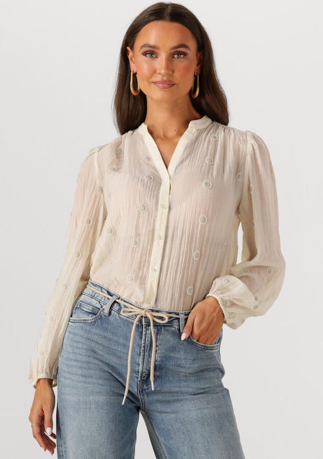 NUKUS Dames Blouses Rosan Blouse Embroidery Gebroken Wit - Foto 4