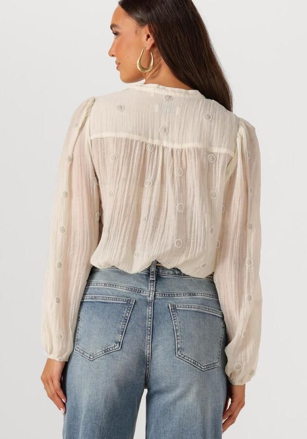 NUKUS Dames Blouses Rosan Blouse Embroidery Gebroken Wit - Foto 3