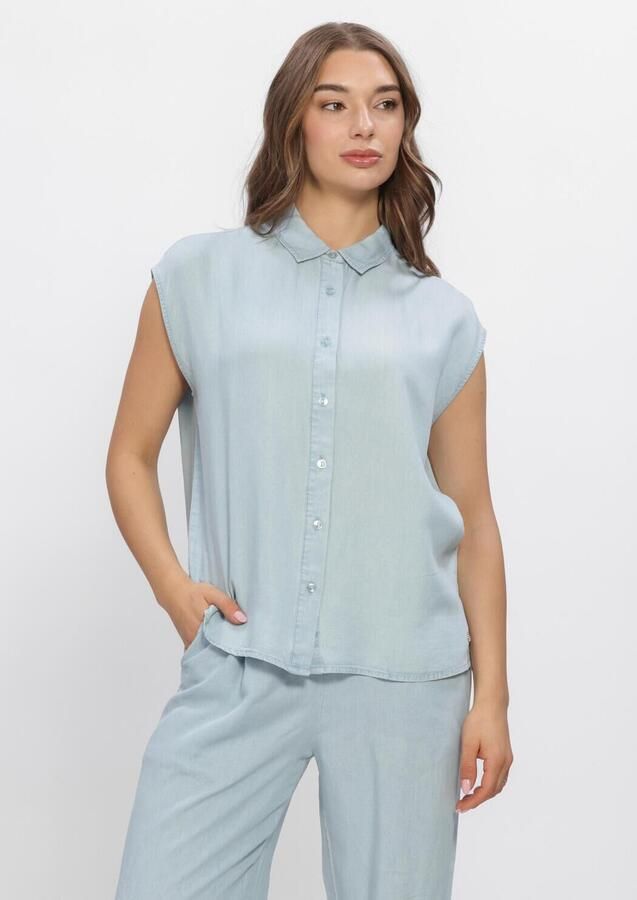 NUKUS Dames Blouses Sanne Top Lichtblauw