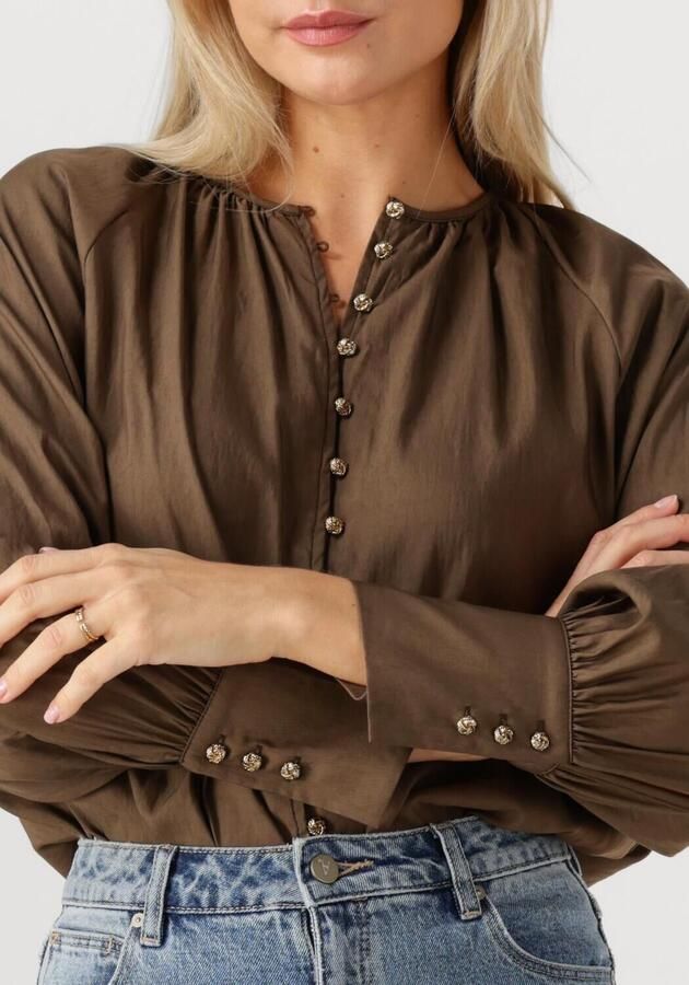 NUKUS Dames Blouses Sterre Blouse Bruin - Foto 3