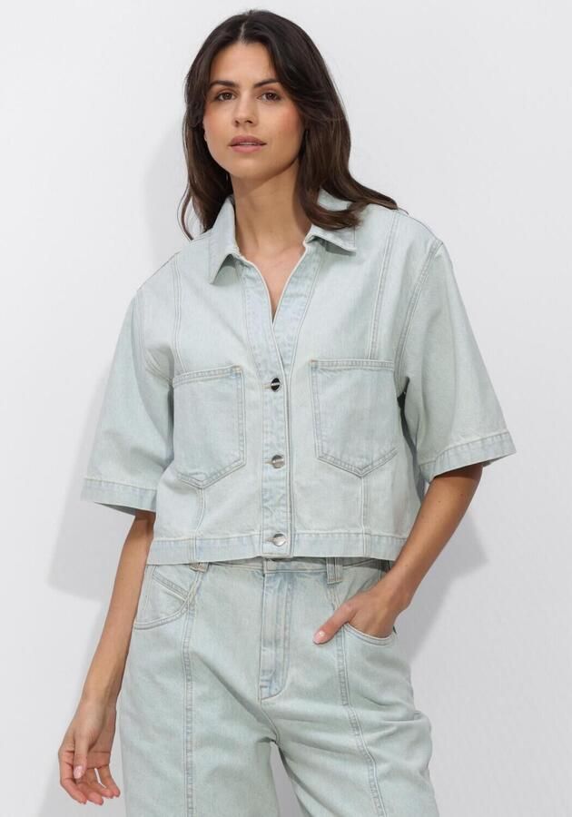 NUKUS Dames Blouses Stijn Jacket Lichtblauw