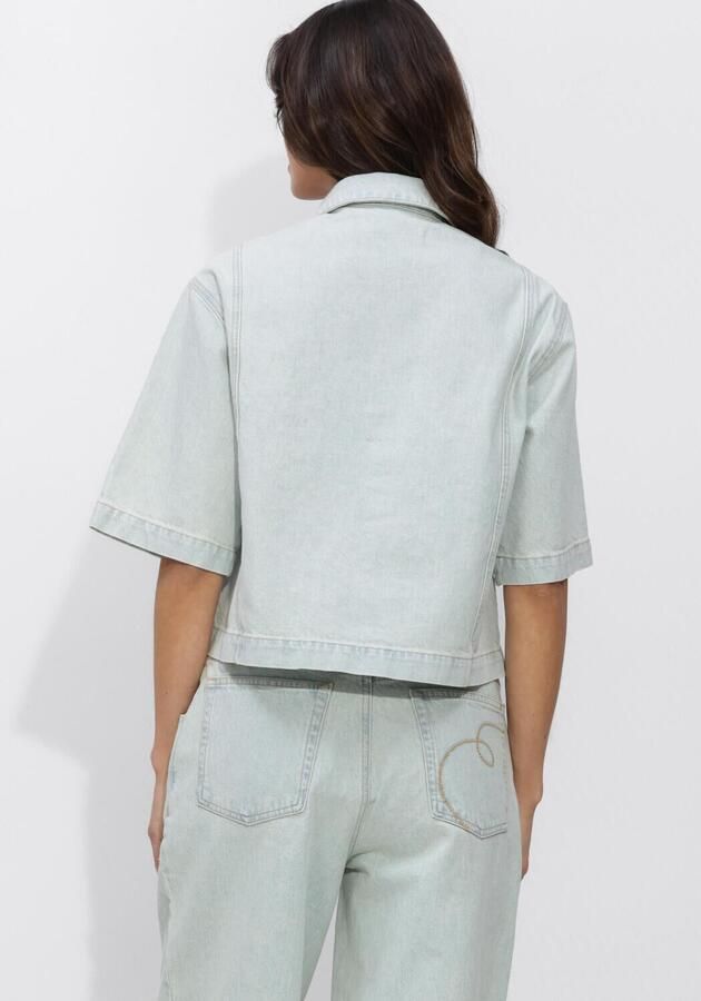 NUKUS Dames Blouses Stijn Jacket Lichtblauw - Foto 4