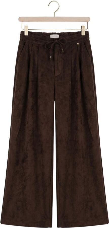 NUKUS Dames Broeken Bertie Pants Suede Bruin - Foto 4