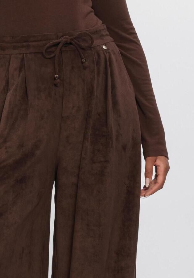 NUKUS Dames Broeken Bertie Pants Suede Bruin - Foto 3