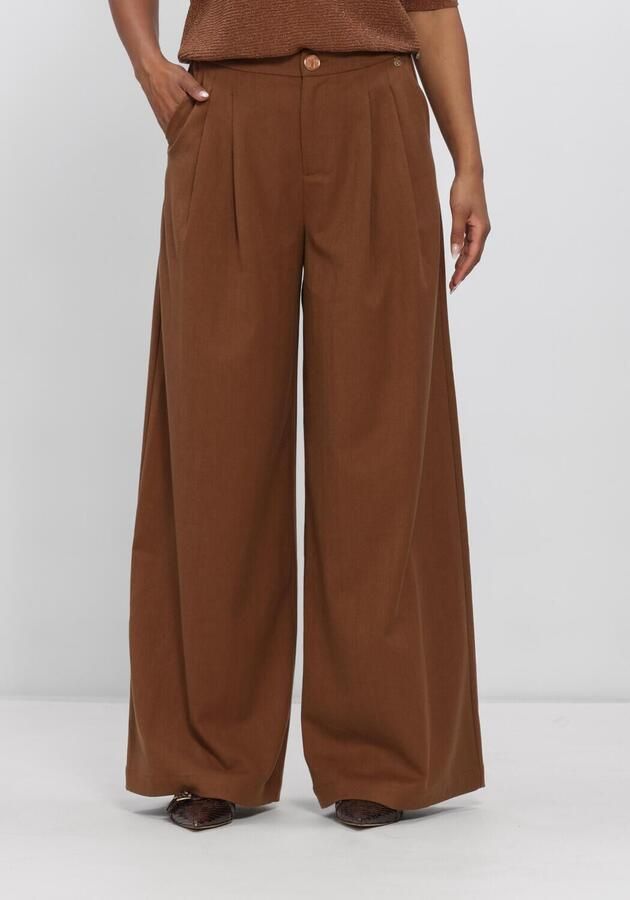 NUKUS Dames Broeken Bodine Pants Bruin