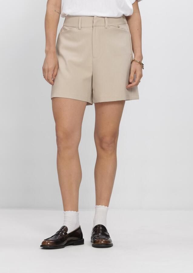 NUKUS regular high waist casual short beige