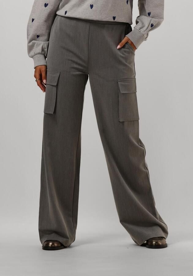 Nukus Grijze Hamburg Broek met Glitter Strepen Gray Dames - Foto 3