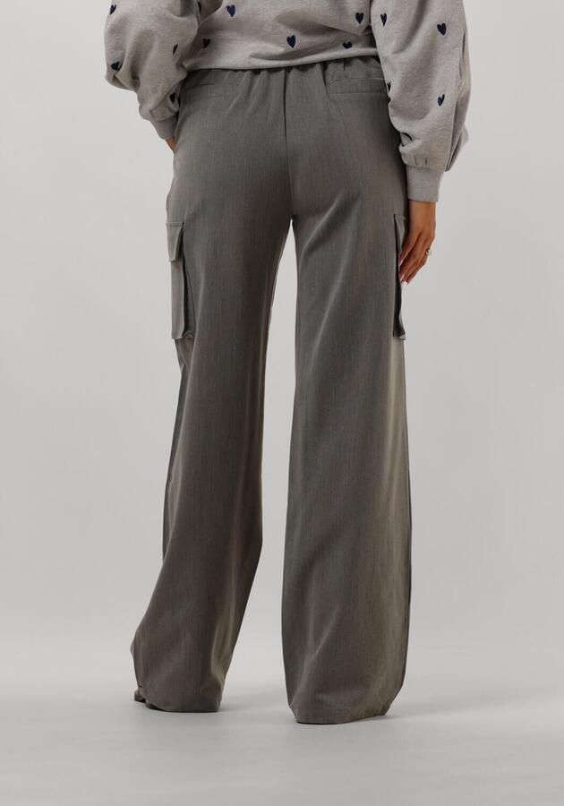 Nukus Grijze Hamburg Broek met Glitter Strepen Gray Dames