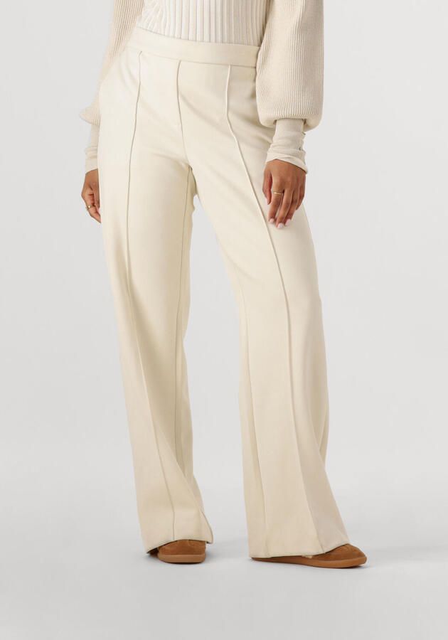 NUKUS Dames Broeken Jill Pants Suedine Gebroken Wit - Foto 4