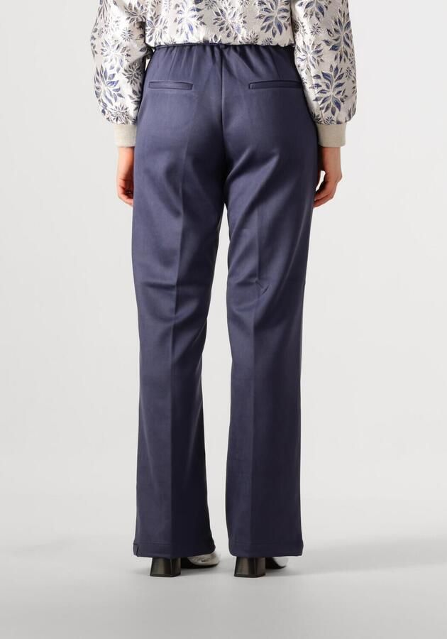 NUKUS Dames Broeken Jill Pants Suedine Donkerblauw