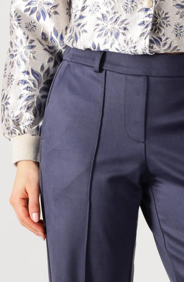 NUKUS Dames Broeken Jill Pants Suedine Donkerblauw - Foto 2