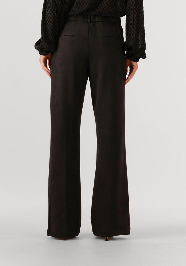 NUKUS Dames Broeken Jill Pants Suedine Zwart