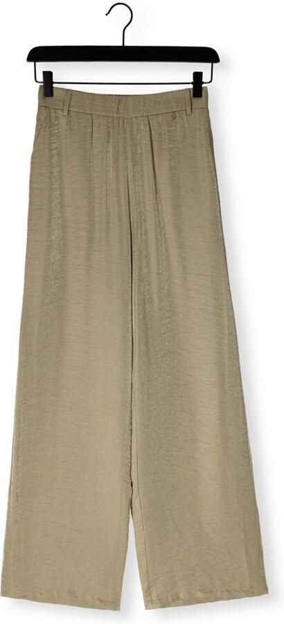 NUKUS wide leg regular waist broek goud - Foto 4