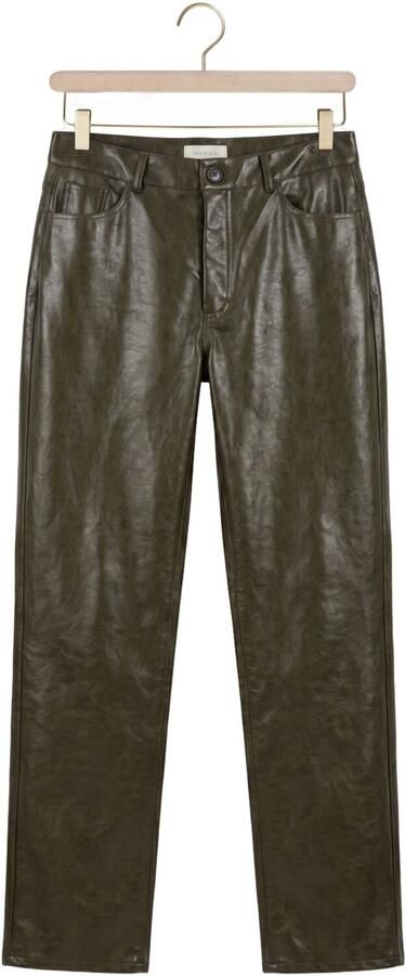 NUKUS Dames Broeken Patricia Pants Pu Khaki - Foto 4