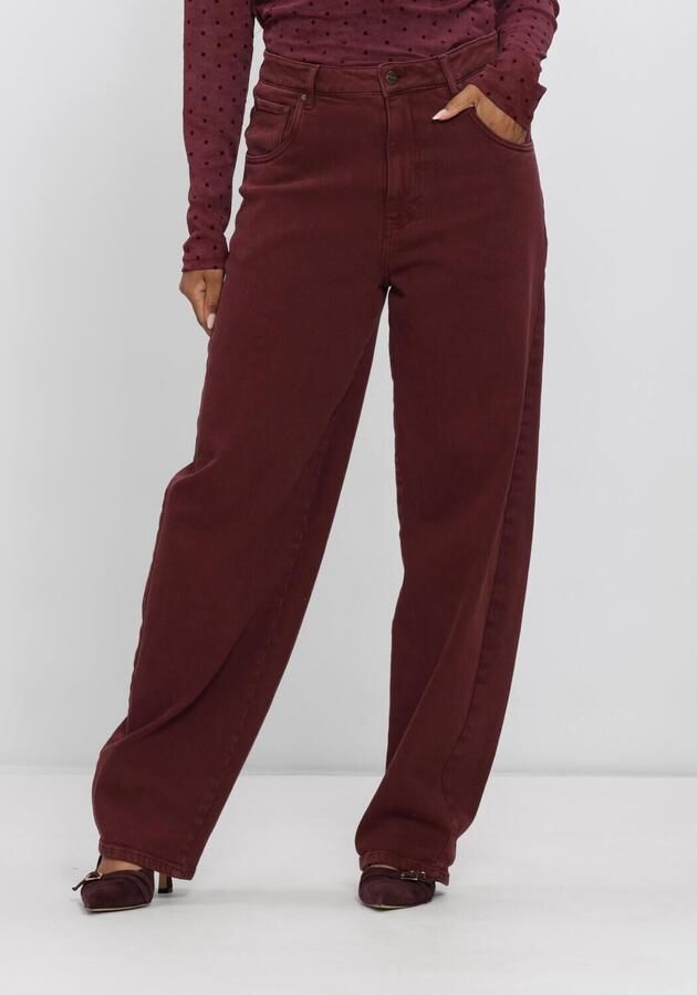NUKUS Dames Broeken Petra Pants Bordeaux