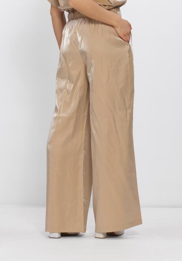 NUKUS Dames Broeken Rubi Pants Shiny Beige - Foto 2