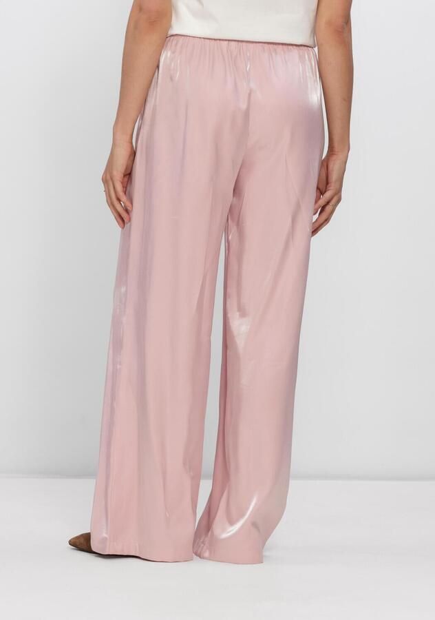 NUKUS wide leg high waist broek lichtroze - Foto 2