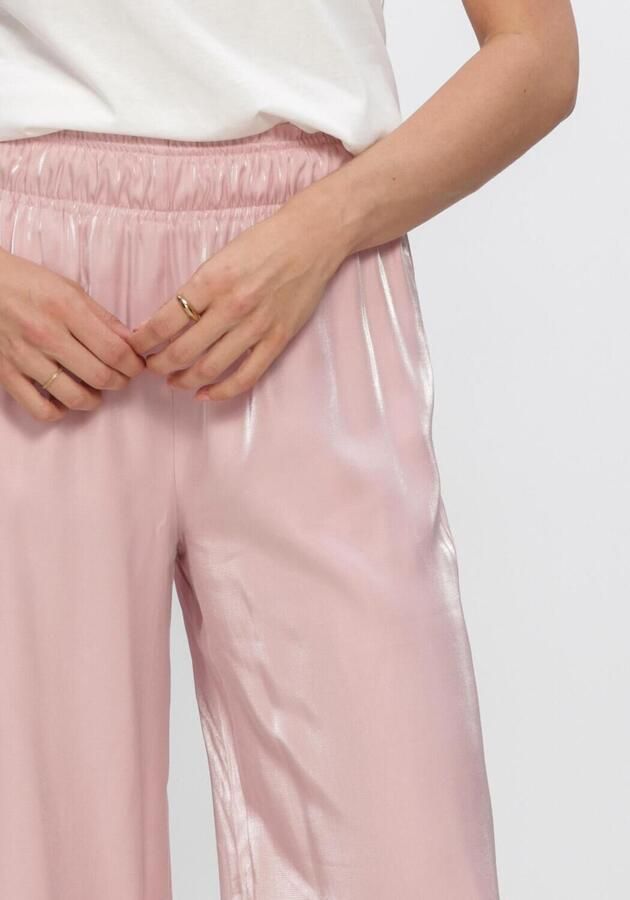 NUKUS wide leg high waist broek lichtroze - Foto 3