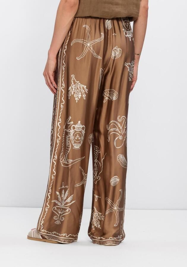 NUKUS Dames Broeken Valerie Pants Print Bruin - Foto 2