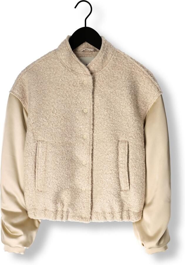 NUKUS Dames Jassen Baltimore Jacket Satin Beige