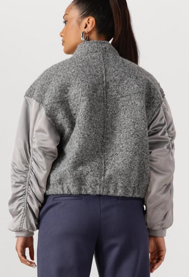 NUKUS Dames Jassen Baltimore Jacket Satin Grijs - Foto 3