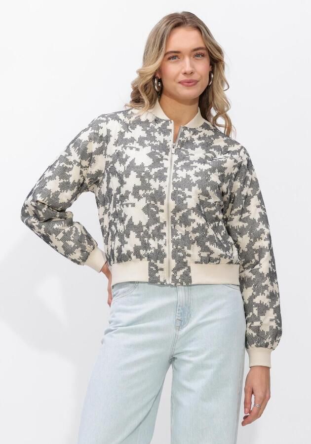 NUKUS Dames Jassen Charlie Bomber Cross Creme