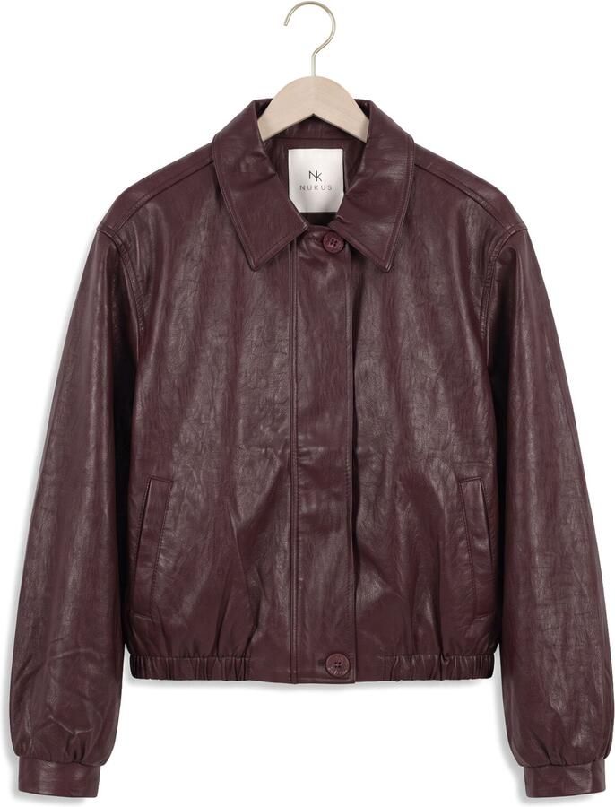 NUKUS Dames Jassen Dominique Jacket Pu Bordeaux - Foto 2