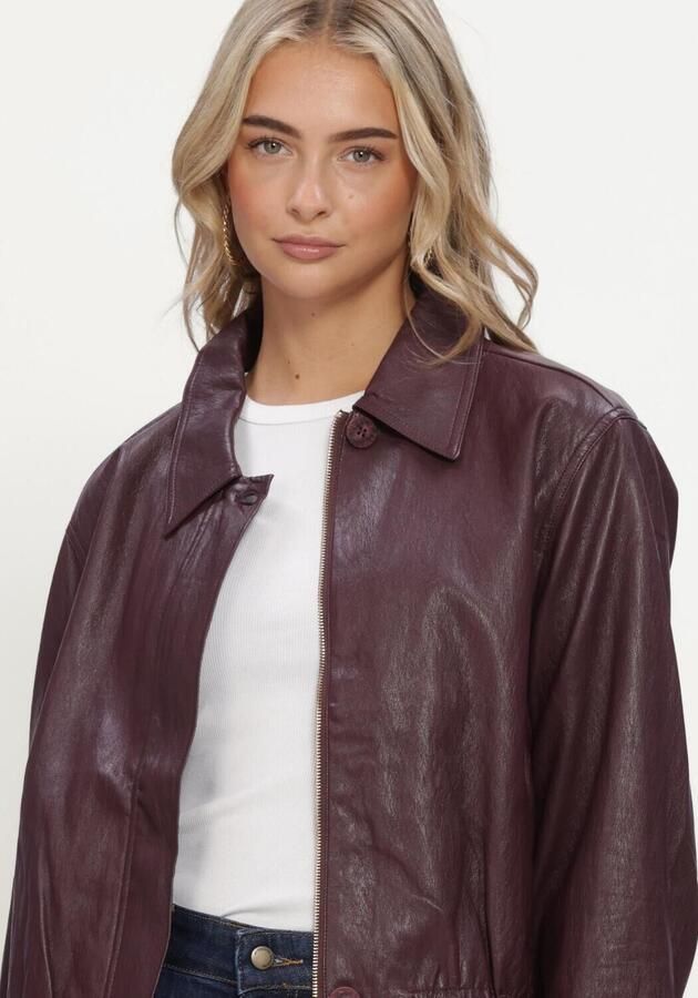 NUKUS Dames Jassen Dominique Jacket Pu Bordeaux - Foto 4