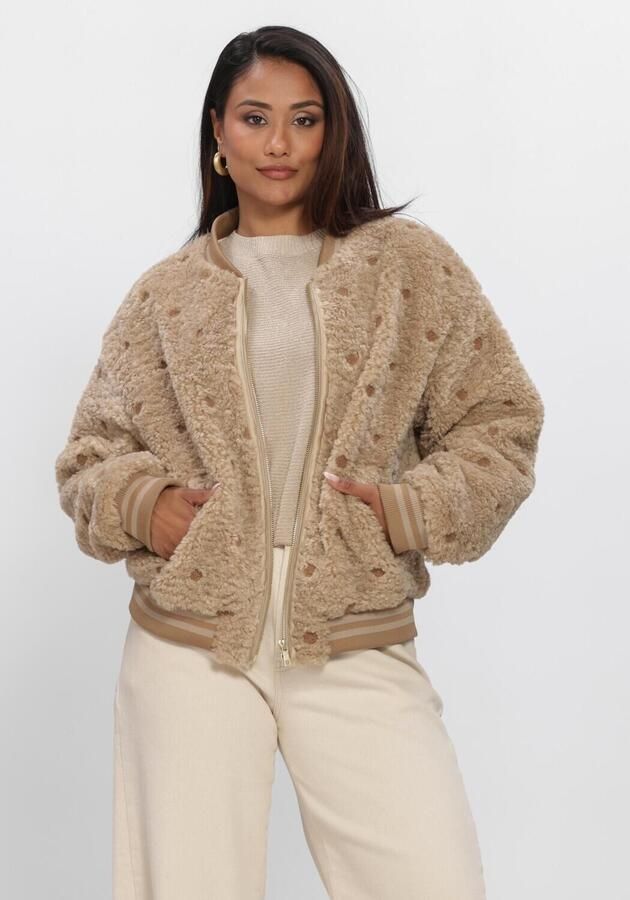 NUKUS Dames Jassen Henny Jacket Dots Beige
