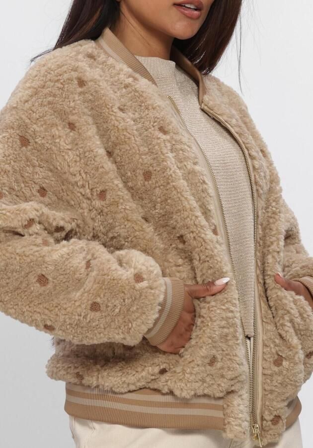NUKUS Dames Jassen Henny Jacket Dots Beige - Foto 4