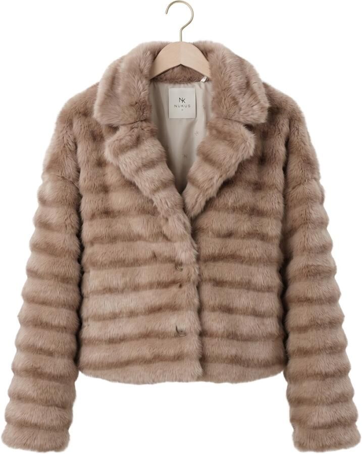 NUKUS Dames Jassen Hilde Jacket Fluffy Beige - Foto 2