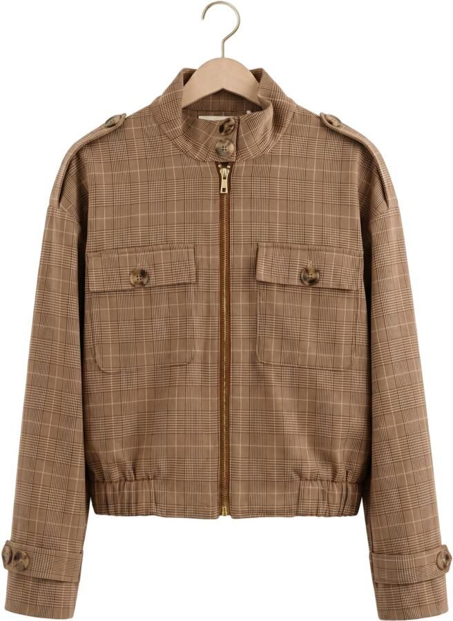 NUKUS Dames Jassen Hope Jacket Check Bruin - Foto 2
