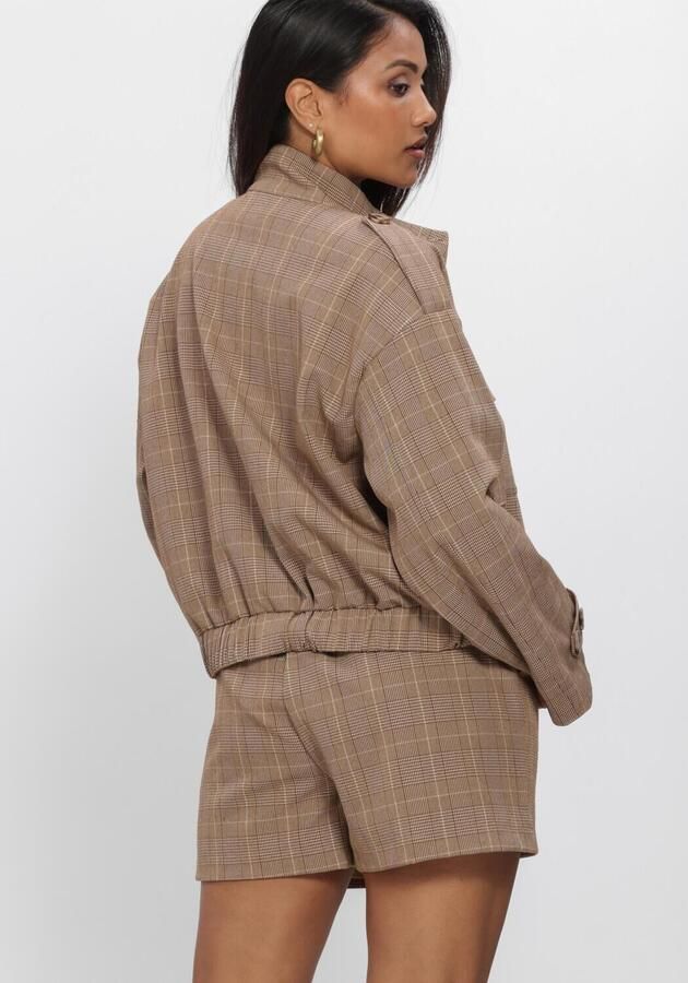 NUKUS Dames Jassen Hope Jacket Check Bruin - Foto 3