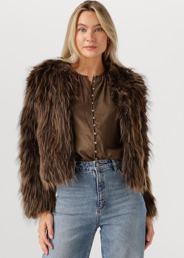 NUKUS Dames Jassen Lori Jacket Bruin - Foto 4