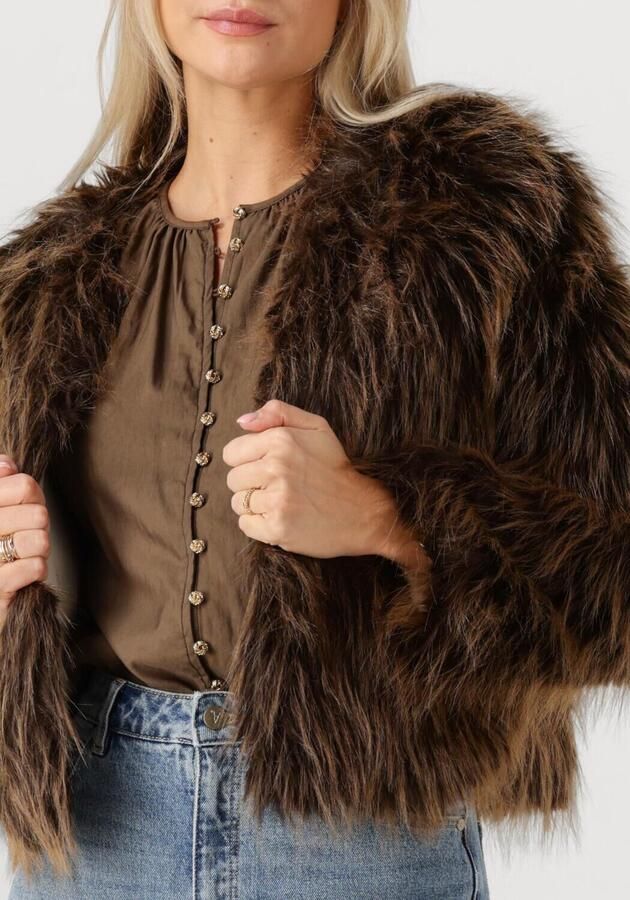 NUKUS Dames Jassen Lori Jacket Bruin - Foto 2